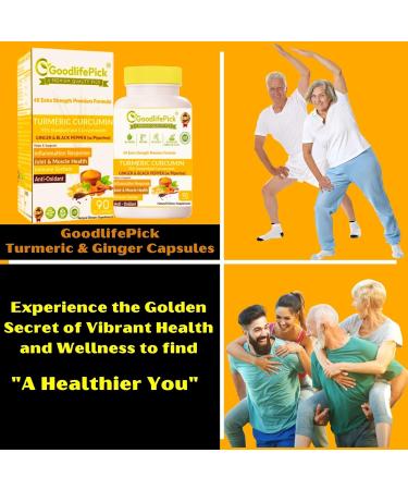 Turmeric Curcumin & Moringa Pack of 2. Turmeric with Ginger 95% Standardized Curcuminoids & Black Pepper + Pure Moringa Oleifera 90 + 90 Capsules. All Natural Non-GMO Vegan No Filler No Stearate  - Buy Online on GoSupps.com