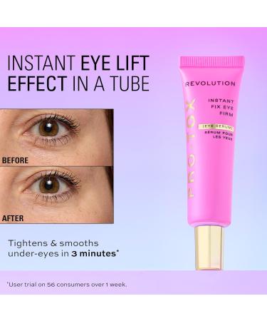 Revolution ProTox Instant Fix Eye Firm Eye serum that visibly reduces fine lines and wrinkles vegan and not tested on animals 14 ml - Buy Online on GoSupps.com