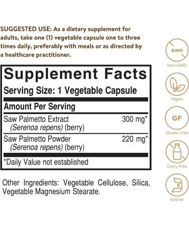 Buy Solgar Saw Palmetto Berries - 100 Vegetable Capsules | Natural Supplements for Men's Health - Buy Online on GoSupps.com