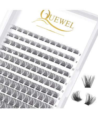 Eyelashes individual quewry individual eyelash cluster lashes naturally d curl mix8-16 144stck eyelash segments wide foundation individual eyelashes for eyes make-up diy eyelash extensions (naturally d mix) 1 piece (1 Pack) natural D-plus mix 8-16mm