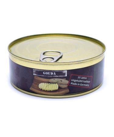 Emergency ration army survival food canned Gouda cheese 200g can MRE 7 oz can all natural (1 can)