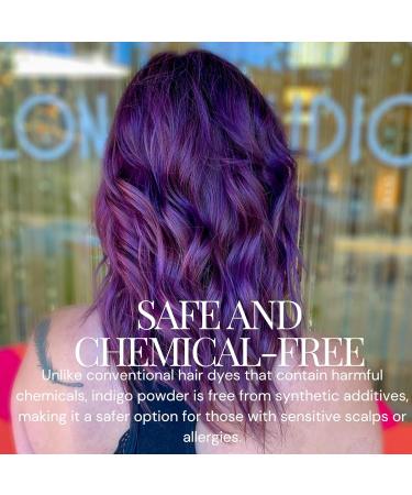 Herbs Botanica Indigo Powder for Hair | 100% Natural Indigofera Tinctoria | Organic Black Hair Dye (150g - Buy Online on GoSupps.com