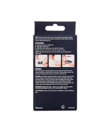 KISS Gel Fantasy Press On Nails - How Dazzling Silver Medium Square | 28 Nails Glue & Mani Kit Included - Shop Internationally - Buy Online on GoSupps.com