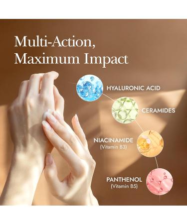 Ultra Rich Hand Cream - Hydrating Ceramides Hyaluronic Acid & Niacinamide for Dry Skin | 1.7oz White Tea | International Shipping - Buy Online on GoSupps.com