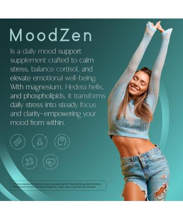 Zenos Health MoodZen Mood Support & Cortisol Reducer Supplement Powerful Focus Supplement Natural Formula to Enhance Mind Clarity - Made in USA 90 Caps - Buy Online on GoSupps.com