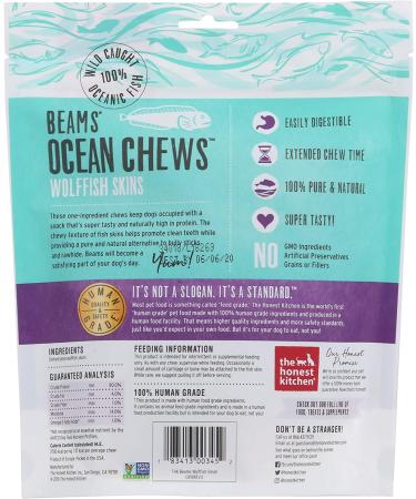 Icelandic Catfish Skin Dog Treats - Honest Kitchen, 3.25oz - Buy Online on GoSupps.com