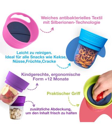 Mamacup Snack Cup for Kids - Outline-Proof Leak-Proof BPA Free Antibacterial | Perfect for Home & On-the-Go - Buy Online on GoSupps.com