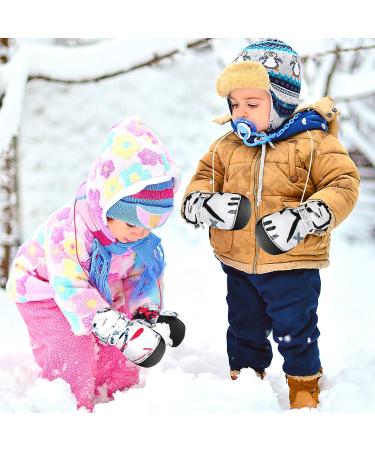Hoihoo Kids Ski Mittens - Waterproof Snow Gloves for Boys & Girls - Black Large (9-12 Years) - Buy Online on GoSupps.com