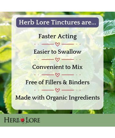 Herb Lore Relax Tincture - Organic Liquid Extract Drops with Lemon Balm Chamomile and Skullcap for Kids & Adults (2 fl oz) 2 Fl Oz (Pack of 1) - Buy Online on GoSupps.com