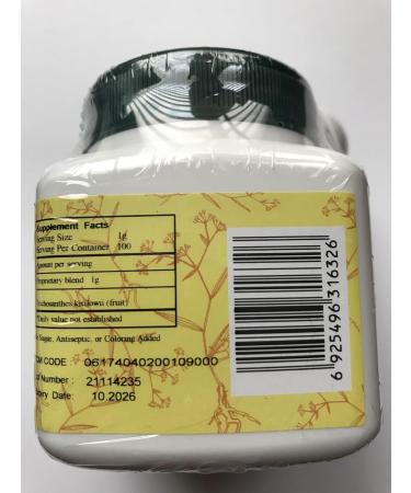 Gua Lou - Trichosanthes Fruit 100 Grams - Buy Online on GoSupps.com