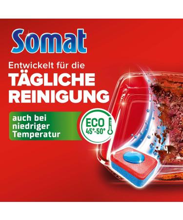 Somat Classic Dishwasher Tabs - 135 Tabs for Powerful Cleaning & Rinsing - Bright Dishes Even at Low Temperatures | International Shipping Available - Buy Online on GoSupps.com