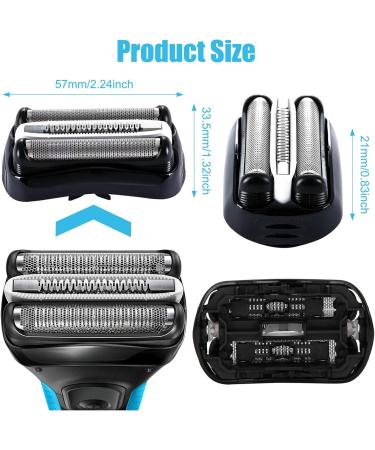 GROVL 32B S3 Replacement Shaver Heads for Series 3 Men Shaver Electric Shaver Accessories Fit for 300s/301s/310s/320s/3040s/3090s/370CC/390CC/3050CC - Buy Online on GoSupps.com