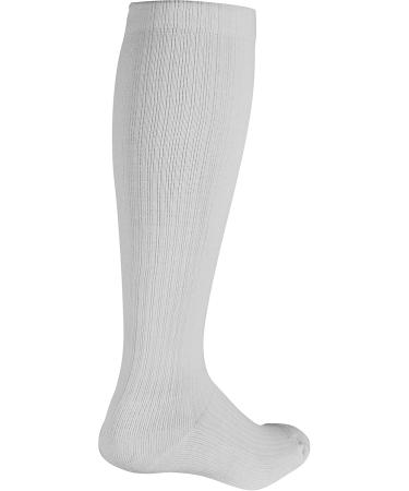 Truform Compression Socks for Women - 10-20 mmHg Knee High Gym Socks (2 Pairs) in White | Support & Comfort - Buy Online on GoSupps.com