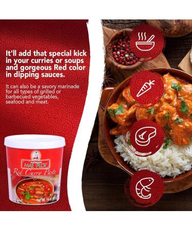 Mae Ploy Red Curry Paste 400g - Buy Online on GoSupps.com