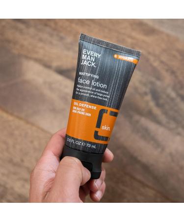 Every Man Jack Activated Charcoal Oil Defense Face Lotion for Men - 2.5 oz Twin Pack - Buy Online on GoSupps.com