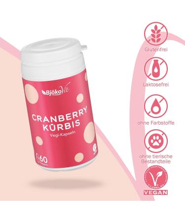 Buy High-Dose Vegan Cranberry Capsules | Bj kovit | Additive-Free with Pumpkin Extract Vitamin C & Selenium International Shipping Available - Buy Online on GoSupps.com