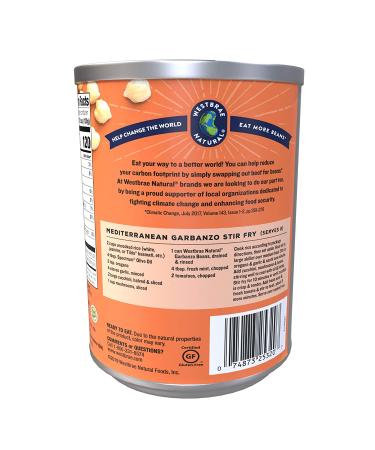 Westbrae Natural Organic Garbanzo Beans 25 oz - No Salt Added, Pack of 12 - Buy Online on GoSupps.com