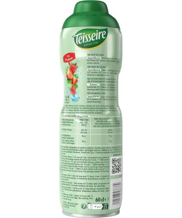 Teisseire Strawberry Syrup for Refreshing Drink Cocktails Recyclable Container 6x60cl - Buy Online on GoSupps.com