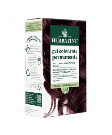 Herbatint Herbatint Permanent Hair Colour Gel 5M Light Mahogany Brown - 170ml | Ammonia-Free 100% White Hair Coverage | for Sensitive Skin with 8 Organic Natural Extracts