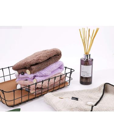 Itoda Hair Towel - Microfiber Absorbent Turban for Long Hair | Soft Durable & Fast Drying | Perfect for Home & Travel - Brown - Buy Online on GoSupps.com