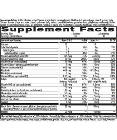 Nature's Way Kids Happy & Healthy Multi Gummies - Blue Raspberry, Ages 2+, 60 Count - Buy Online on GoSupps.com