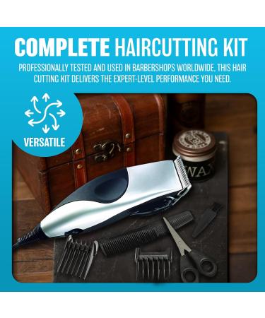 8 in 1 Mens Hair Clipper - Corded Hair Clippers for Men | DIY Haircuts Home Hair Cutting | Men s Head Shaver Buzz Cut Fading | Secure Fit Premium Cutting Combs - Buy Online on GoSupps.com