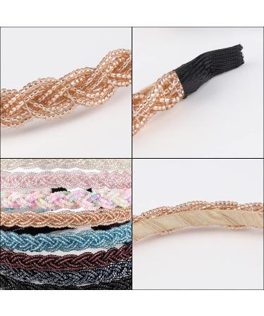 FASOTY Beaded Headband Set - 8 Colorful Non-Slip Thin Hair Hoops for Women & Girls - Fashion Hair Accessories (1.2cm/0.5 inch) - Buy Online on GoSupps.com