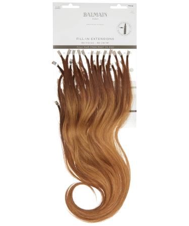 Balmain Fill-In Extensions Human Hair 50 pieces 7g.8gom 40 cm length 7G.8G Om Gold Blonde Ombre 15.75 inch