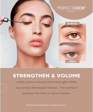 Perfect Look London Organic Eyelash Serum - Rapid Lash Growth for Longer, Fuller Lashes - 5ml - Buy Online on GoSupps.com