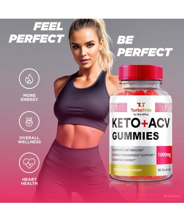 NutraRize TurboTrim Keto + ACV Gummies for Weight Loss All Natural Apple Cider Vinegar Keto+ACV Reviews (60 Gummies) - Buy Online on GoSupps.com
