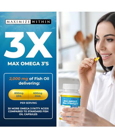 Maximize Within Max Omega 3 Triple Strength 60 softgel - Buy Online on GoSupps.com