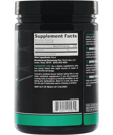 Onnit Glutamine | Boost Aerobic Performance, Reaction Time & Gut Health | NSF Certified | 60 Servings - Buy Online on GoSupps.com