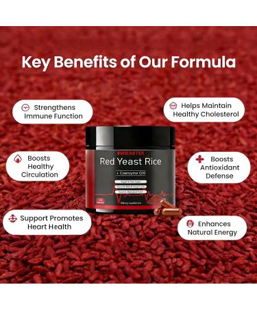 SERSANVE Red Yeast Rice Supplement | Heart & Cholesterol Support Advanced Formula for Men & Women | 1200mg Extra Strength with Red Yeast Rice 120 Capsules - Buy Online on GoSupps.com