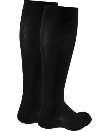 Buy Truform Short Length 20-30 mmHg Compression Stockings for Men & Women - Closed Toe Black Large (Pack of 5) | International Shipping Available - Buy Online on GoSupps.com