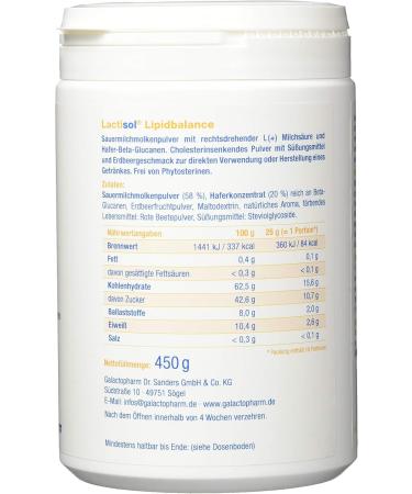 Lactisol Lipidbalance 450g - Premium Lipid Management Supplement for Optimal Health | Buy Internationally - Buy Online on GoSupps.com