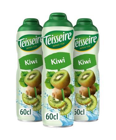 Teisseire Kiwi Syrup for Cocktail Refreshing Drink Recyclable Bottle 3x60cl