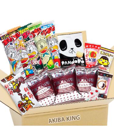 Choco Pie chocolate & Japanese Snack Bo te de f te DAGASHI avec autocollant AKIBA KING