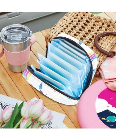Buy Cute Unicorn Storage Bags for Women's Bandages | Portable Menstrual Inserts & Panty Liners | Multicolored Ice Cream & Magic Wand Designs - Buy Online on GoSupps.com