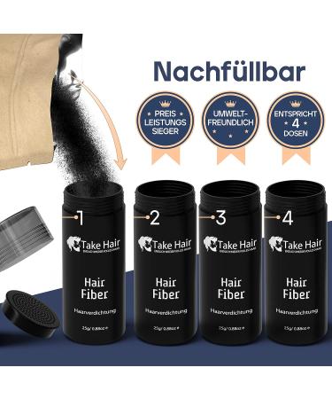 Take Hair Scatter Hair (25 g) Instant Hair Thickening - Vegan Pouring Hair Made from 100% Cotton for Men and Women - Buy Online on GoSupps.com