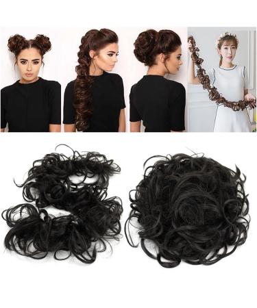 Imissu Large Hair Part | Elastic Hair Tie for Updo & Chignon | Black Hair Extension Band for Girls - International Shipping - Buy Online on GoSupps.com