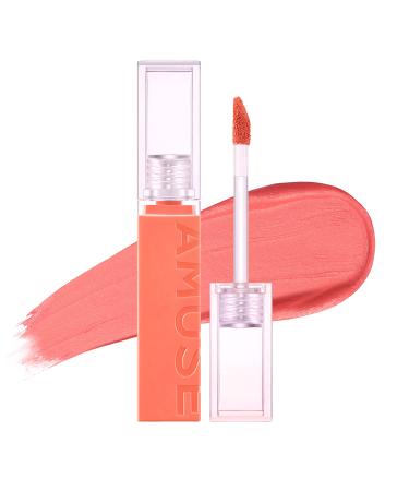 Amuse Chou Velvet Lip Tint Soft Matt Korean Makeup Comfortable wear Blurring & Smoothing Vegan 0.14 oz 02 ChouChou