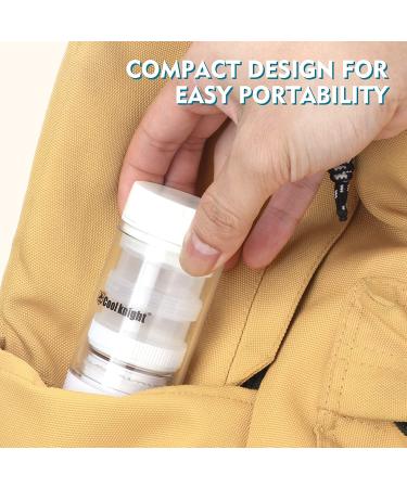 COOL KNIGHT 2-in-1 Pill Cutter, Splitter, Crusher & 2x Daily Pill Box - White - Buy Online on GoSupps.com