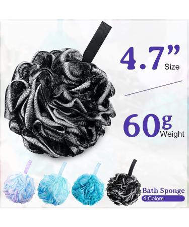 10-Piece Set: Loofah Back Scrubber, Shower Bath Sponge Poufs, Long Handle Brush | Exfoliating Body Scrubber for Men and Women - Buy Online on GoSupps.com