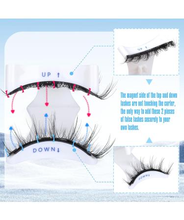 Magnetic Eyelashes Cat Eye Wispy Lashes Magnetic False Eyelashes with Applicator No Glue Needed Natural Strip Lashes Durable 1 Pair Magnetic Lashes - Buy Online on GoSupps.com