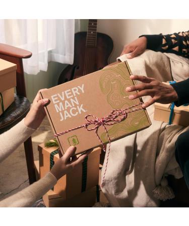 Every Man Jack Men's Aged Bourbon Beard Set - Complete Grooming Essentials: Beard Wash Lotion Oil Butter & Comb - Buy Online on GoSupps.com