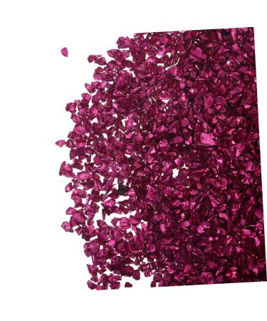 1 Glass Chip Vintage Accessories Crushed Irregular Glass Punk Accessories Chunky Flakes Sequins Colored Glass Irregular Glass Glitter Bottle Epoxy Resin Epoxy Filling Nail Filler 0.5X0.3cm Rosy