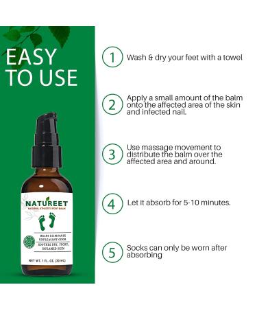 Natureet Athletes Foot Cream - Natural Anti-Itch Formula with Tea Tree Oil - 1 oz - Buy Online on GoSupps.com