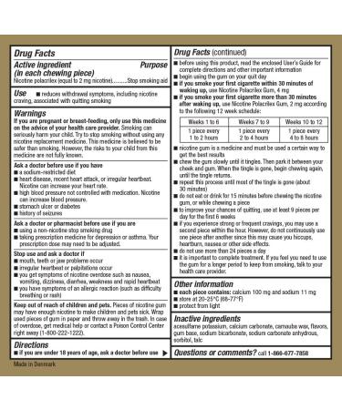 GoodSense Nicotine Polacrilex 2 mg Mint Flavor Gum - 110 Count Stop Smoking Aid - Buy Online on GoSupps.com