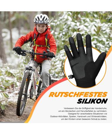 Shop Tanstc Winter Gloves for Kids | Warm Touchscreen Anti-Slip & Windproof - Perfect for Outdoor Sports & Cycling (Ages 4-12) - Buy Online on GoSupps.com