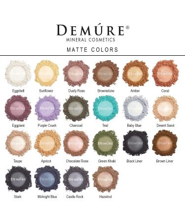Demure Mineral Makeup Chocolate Rose Matte Eyeshadow - Professional Loose Powder Eye Makeup - Buy Online on GoSupps.com